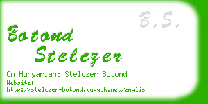 botond stelczer business card